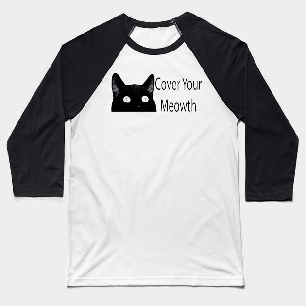 Cover Your Meowth Baseball T-Shirt by BurritoKitty